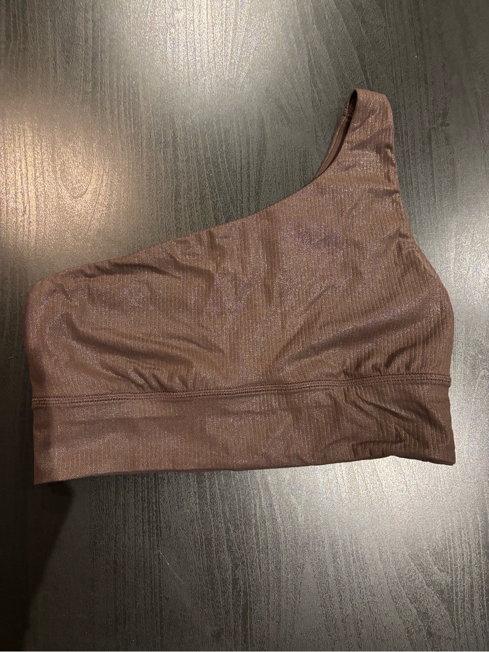 One-Shoulder Brown Lululemon Sports Bra
